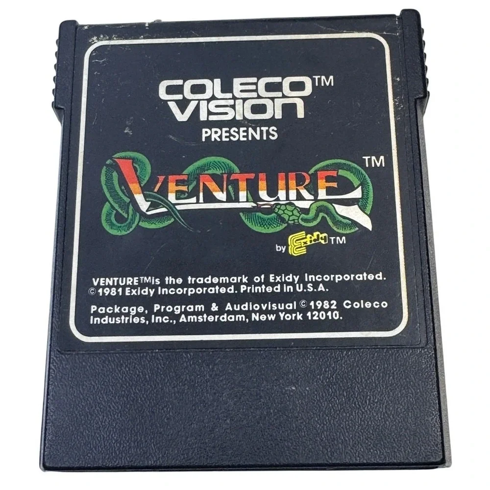 ColecoVision Venture Game Cartridge 1982 Retro Arcade‎